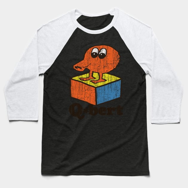 Q*bert 1982 Baseball T-Shirt by vender